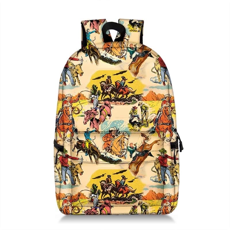 Western Cowboys Backpacks Rhinestones n Rodeo