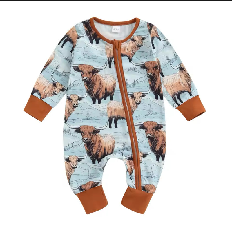 Blue Highlander Romper/PJ