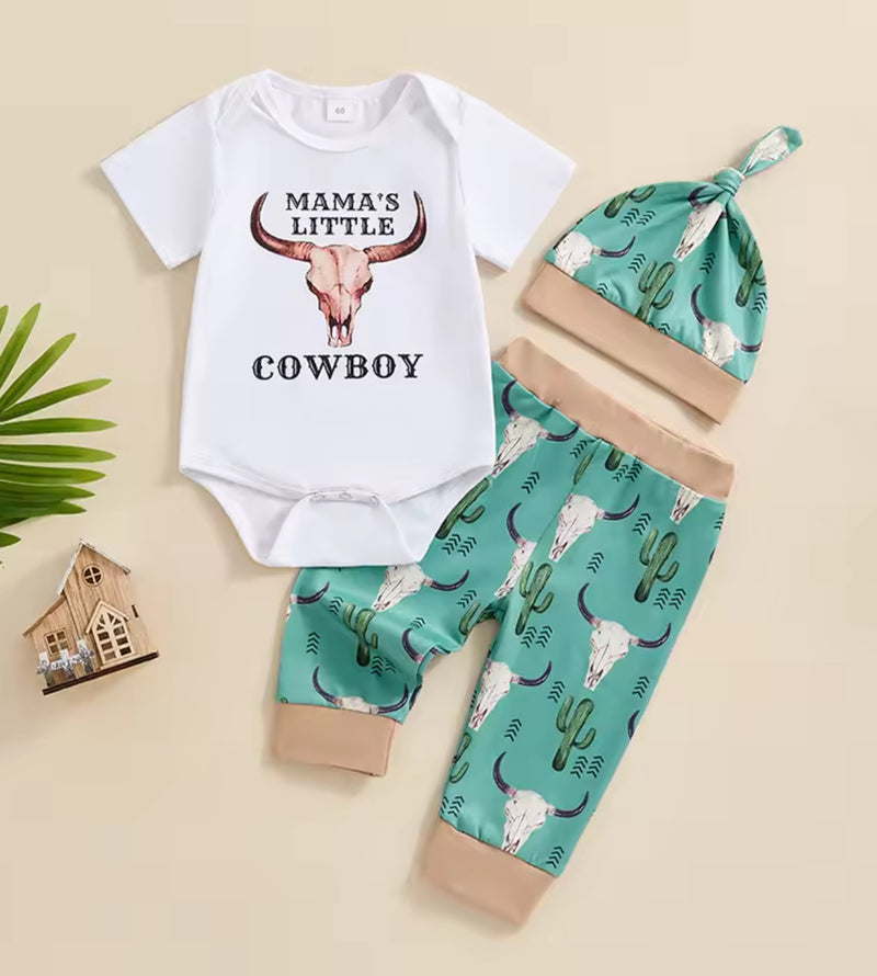Mama Little Cowboy Set
