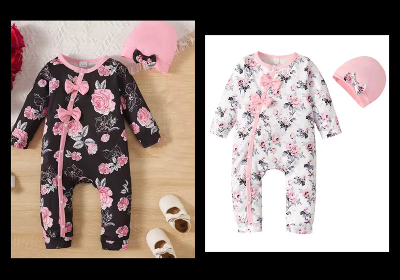 ROSES Pj/Romper Set