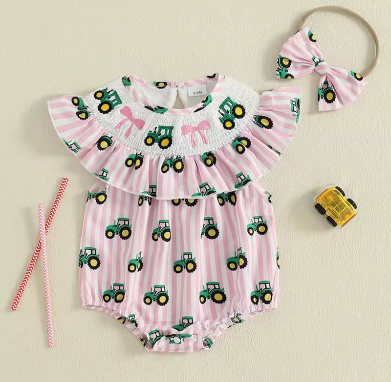 John Deer Pink Onesie