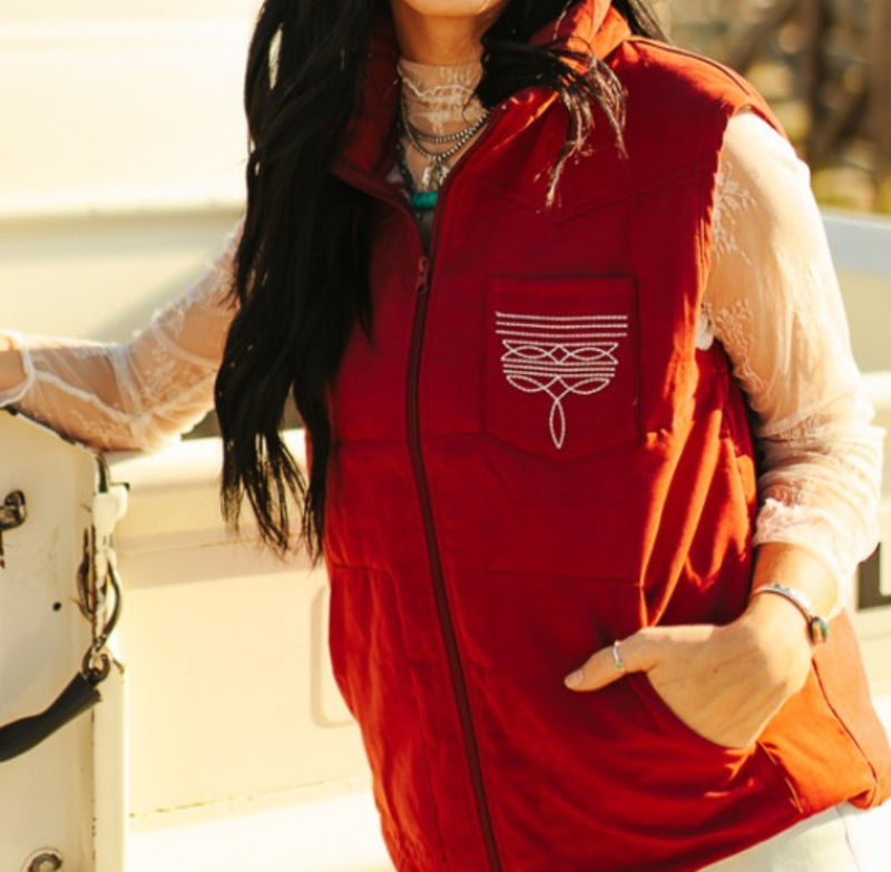 Boot Stitch Rodeo Vest