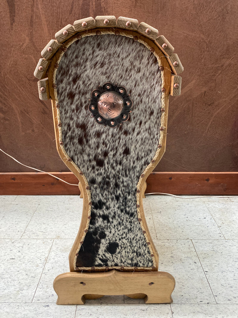 Saddle Stand- Speckled - Light Stain