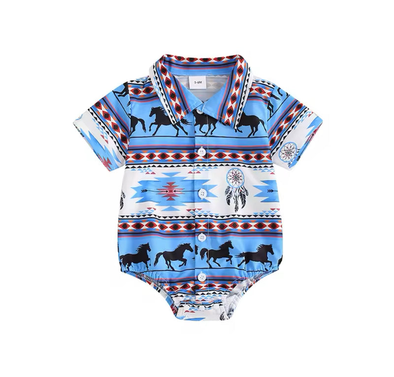 Western Print Onesies