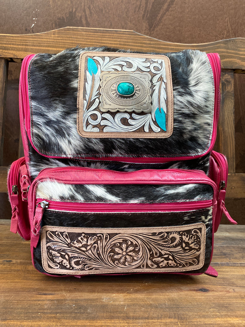 Hot Pink Buckle Backpack