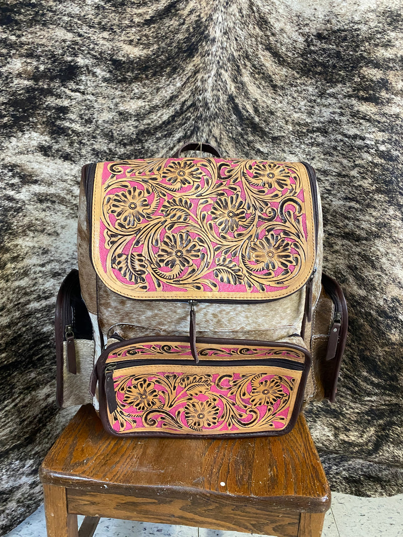 Tooled Backpack PINK