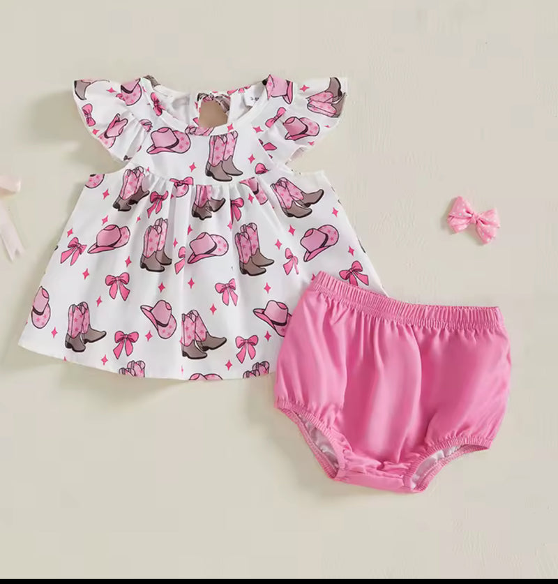 Bows, Boots & Hats Set