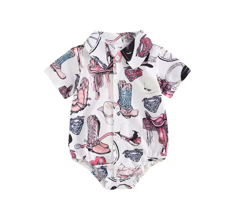Western Print Onesies