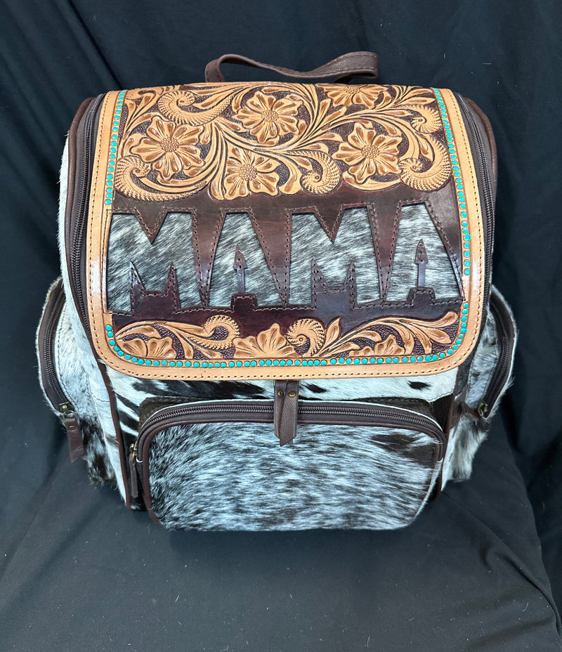 MAMA Tooled & Cowhide Backpacks