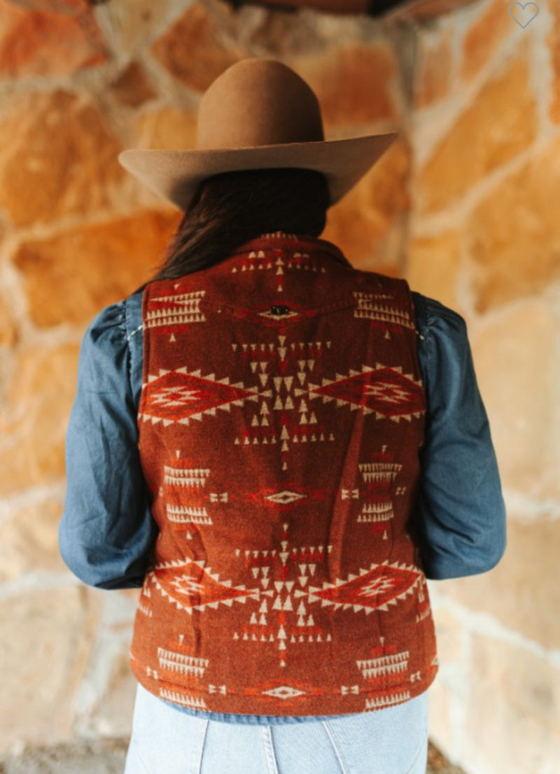 Aztec Zip Up Vest
