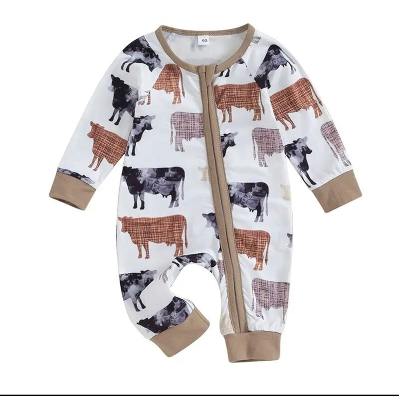 COWS Tan Romper