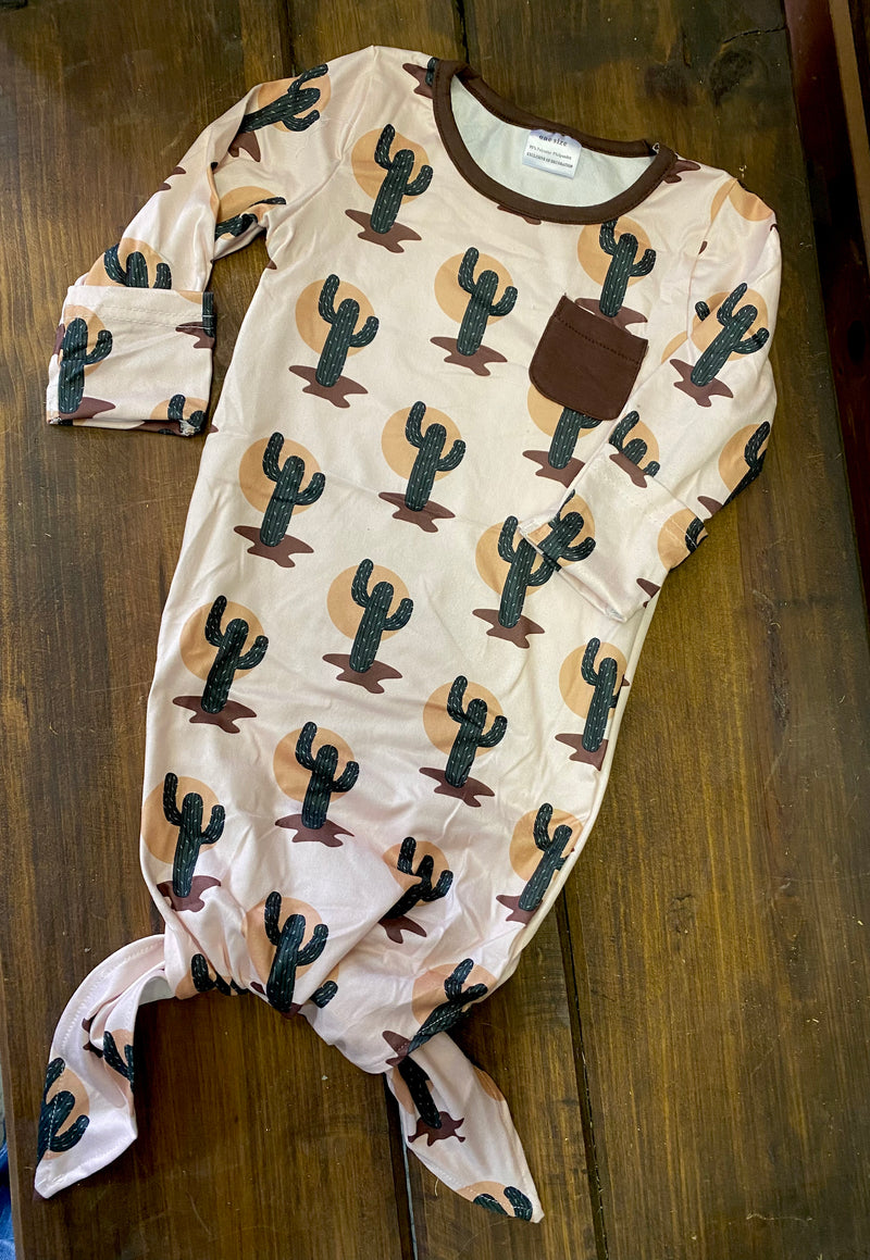 Cactus Baby Gown