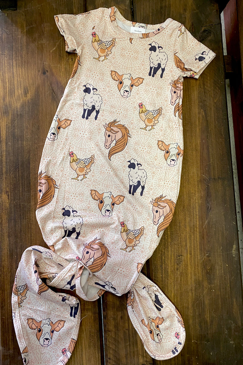 Livestock Baby Gown