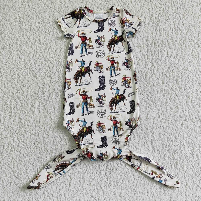 Broncs Baby Gown