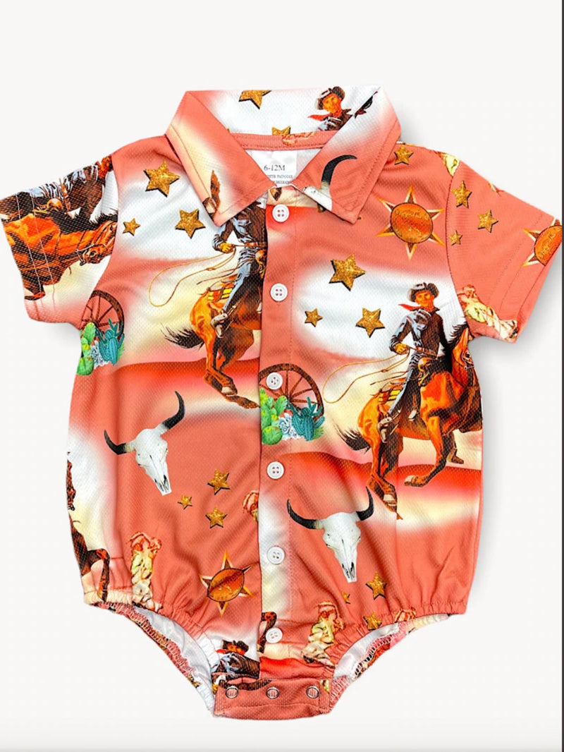 Western Cowboys Onesie & Shirt