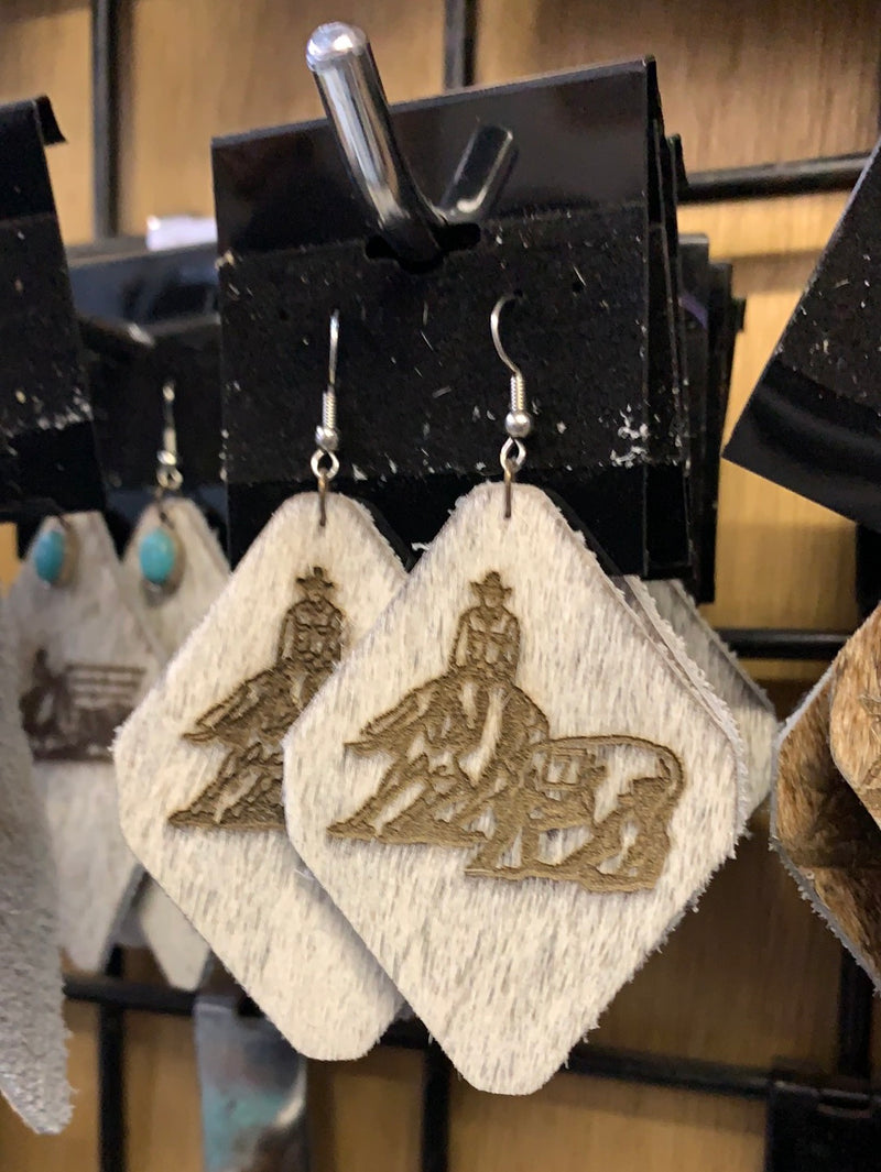 Cutting Horse Earrings