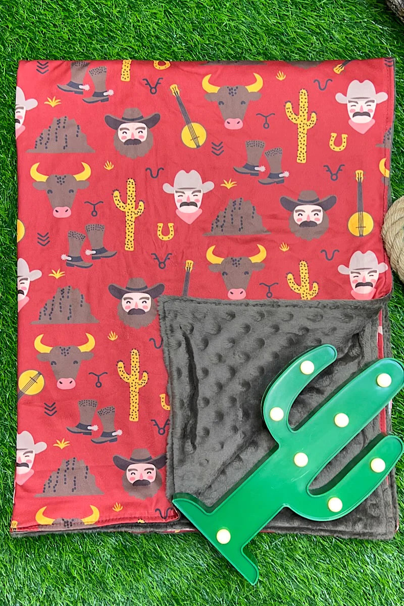 Outlaws Minky Blanket