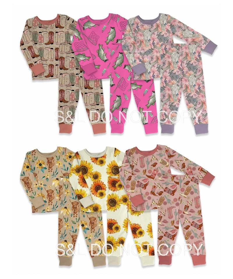 2pc Sunflower Highlander Pjs