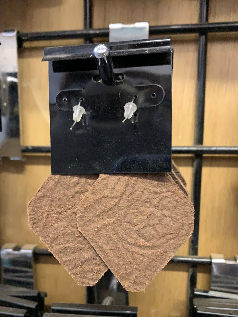 Tooled Leather Earrings